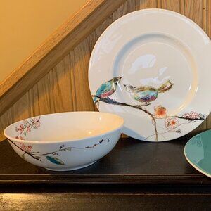 1 Place Setting of Lenox China in "Chirp" Pattern